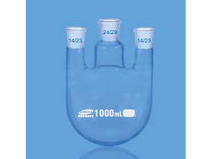 Boiling Flasks, Round Bottom, Three Necks, Parallel