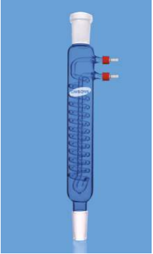 Omsons Dimroth condenser with screw thread connectors