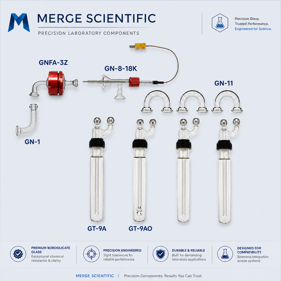 Source testing glassware set