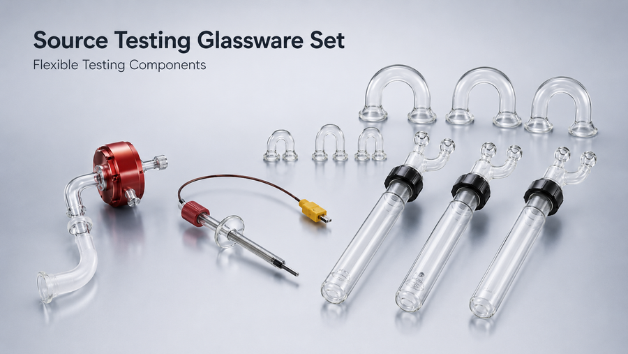 Source testing glassware set