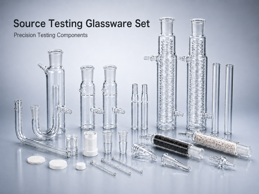 Source testing glassware set