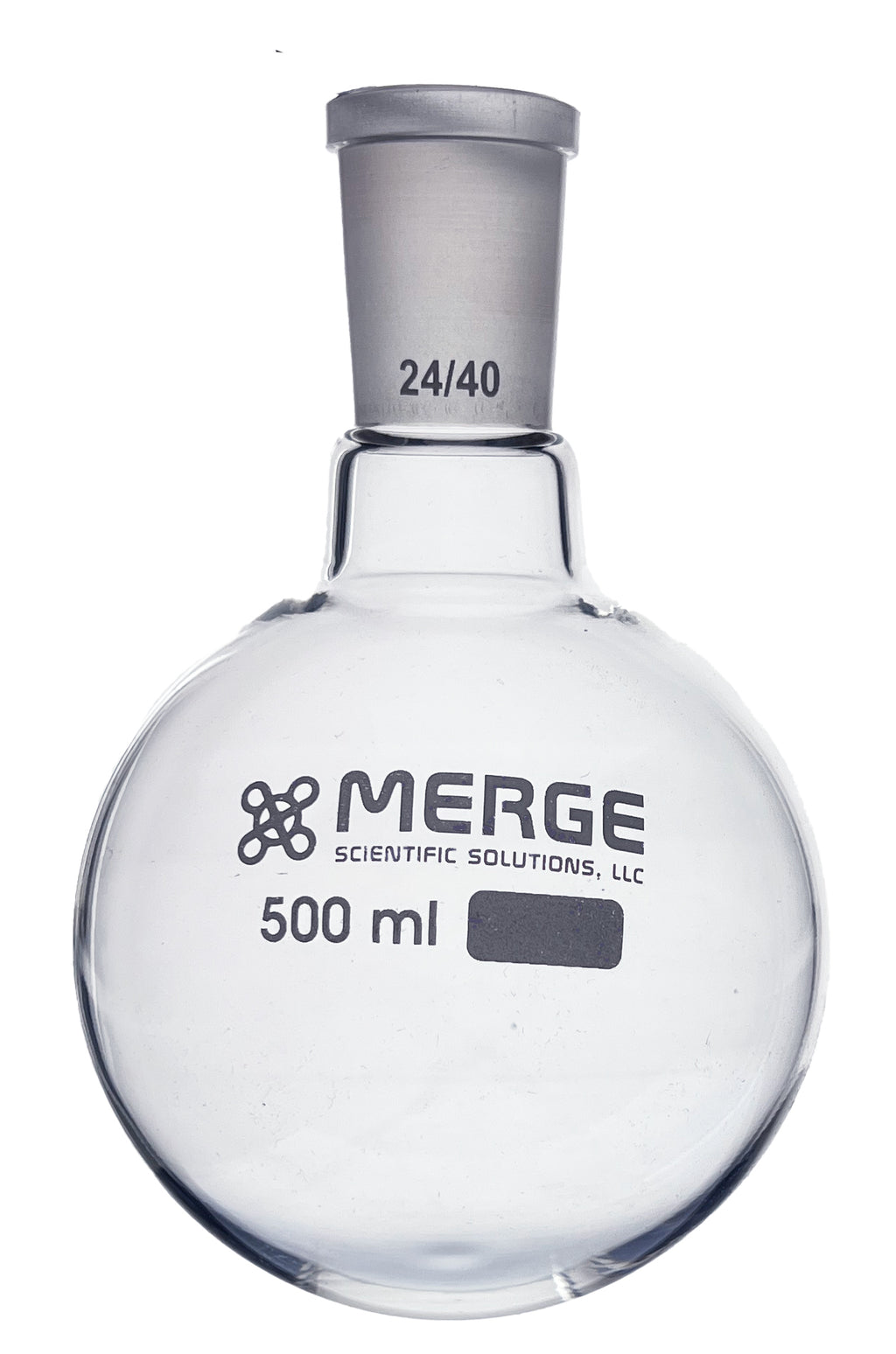 Silver Round Bottom Flask, Round Bottom, Single Neck